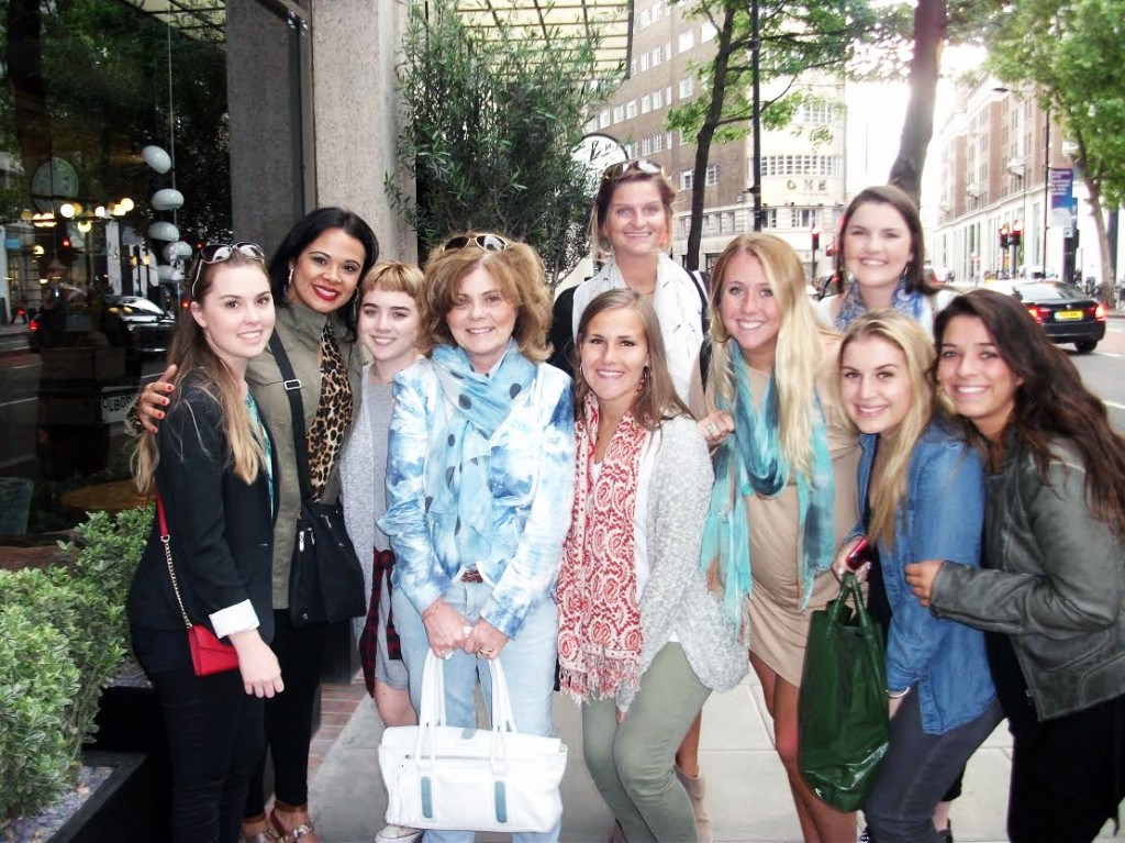 London Fashion Tour with Student from USA, May 2015